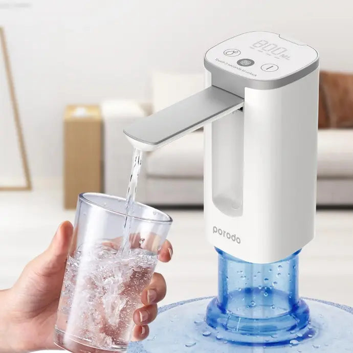 Porodo Lifestyle Mini Water Dispenser with LED Display - White Porodo Lifestyle Mini Water Dispenser with LED Display - White